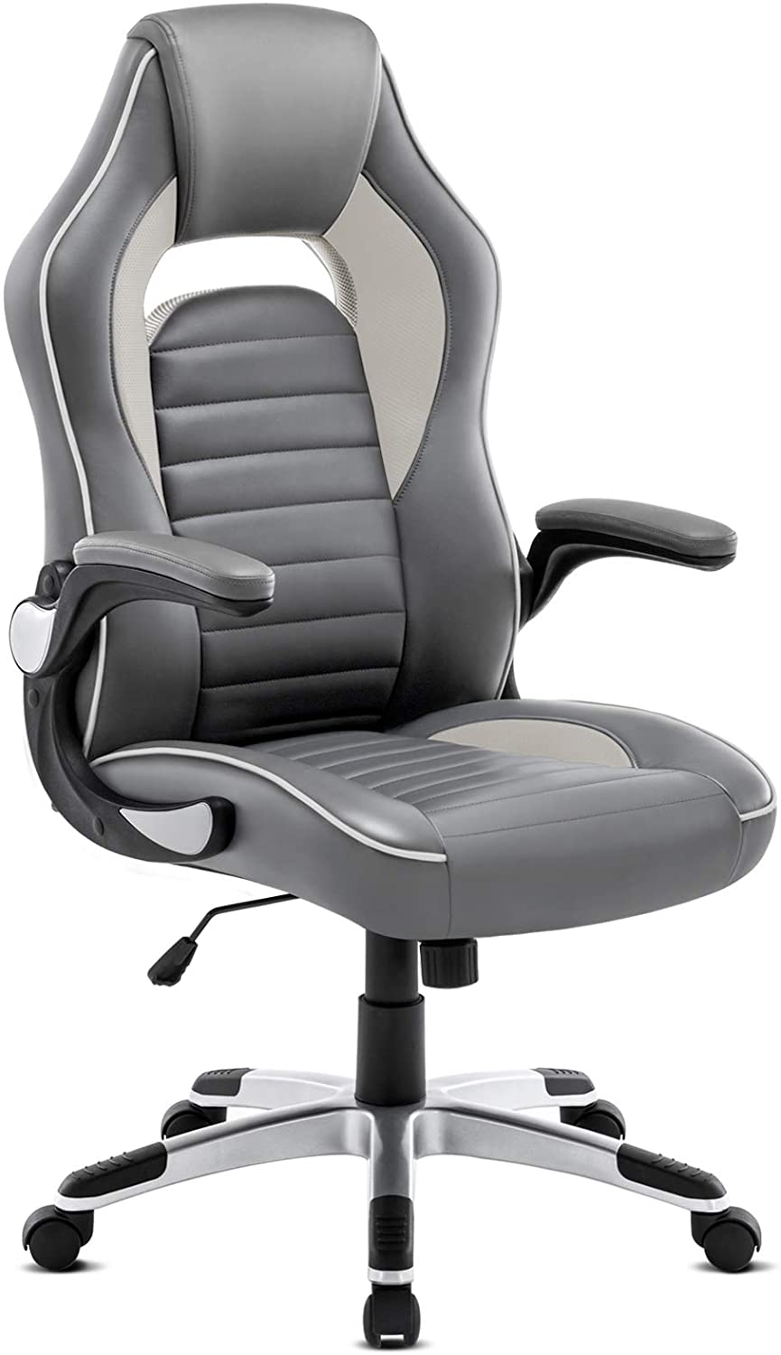 IntimaTe WM Heart Gaming Fauteuil de Bureau Rotatif et Ergonomique, à Dossier Haut, PU, accoudoirs réglables et système d'inclinaison.